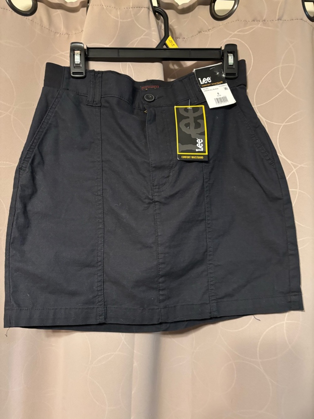 Lee Black Skort with Comfort Waistband - Classic Solid